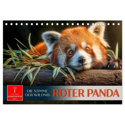 Roter Panda - die Stimme der Wildnis (Tischkalender 2027 DIN A5 quer), CALVENDO Monatskalender