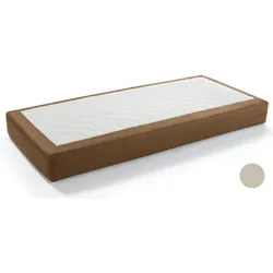 Hasena Boxspring Taschenfederkern-Matratzen Opalin Tex 100x200 cm / Campos cafe / H2/H2