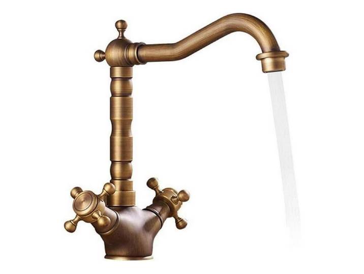 LuxusKollektion Küchenarmatur Kuechenarmatur Messing Antik 360 Grad schwenkbar (1-St)