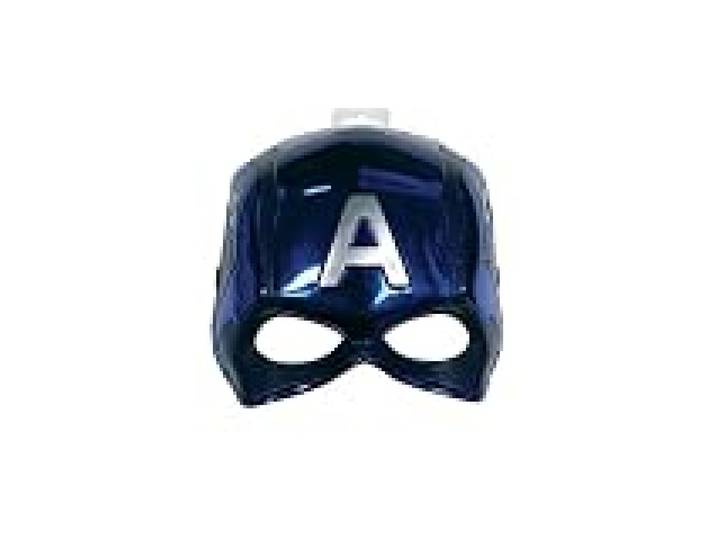 RUBIE'S CAPTAIN AMERICA - Marvel Officiel - Masque Captain America pour Enfants - Taille Unique - Masque Avengers en Plastique avec Fermeture Crochet et Boucle Ajustable - Pour