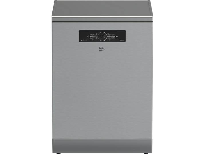 BEKO Standgeschirrspüler BDFN36541XP, 8,9 l, 15 Maßgedecke, Doppelt gut organisiert – inklusive Besteckschublade und Besteckkorb