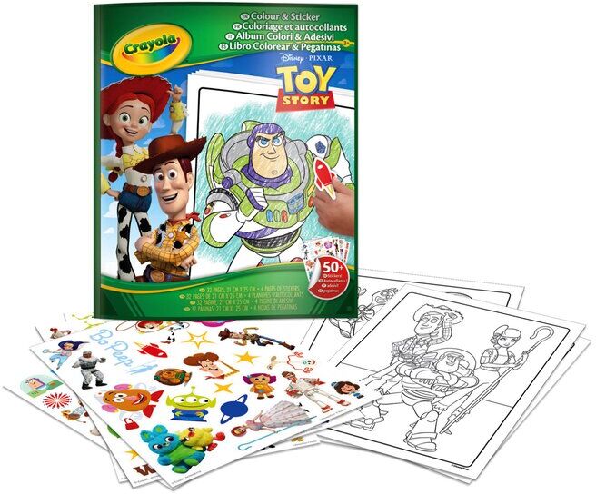 BRINQUEDO CRAYOLA FOLHAS TOYSTORY+STK