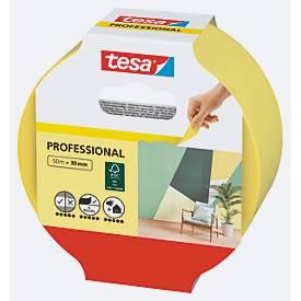 tesa Malerband Professional, 50 m x 30 mm – saubere Kanten, rückstandsfrei, einfache Anwendung