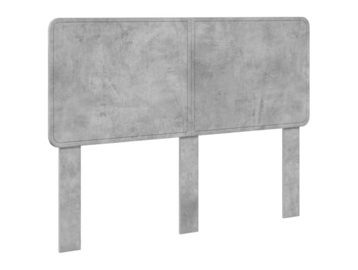 Makastle Kopfteil Betongrau Holzwerkstoff 143x3x100 cm Rechteckige Form