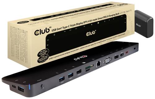 Club3D USB-C Dockingstation 4K ChargingDock USB-C Passend für Marke Dockingstations: Club 3D USB-C Power Delivery