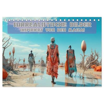 Surrealistische Bilder - Inspiriert von den Massai (Tischkalender 2027 DIN A5 quer), CALVENDO Monatskalender