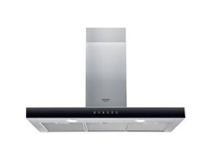 Hotpoint Hotte Cheminée 720 m³/h HHBS-9.8-FLX/1 en Acier Inoxydable