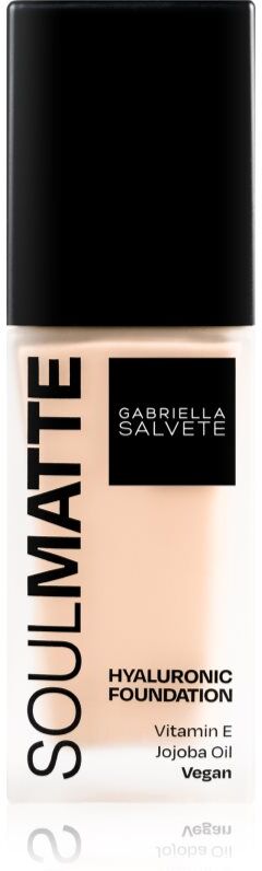 Gabriella Salvete SoulMatte Hyaluronic Foundation long-lasting foundation with matt effect shade 02W Ivory Warm 30 ml