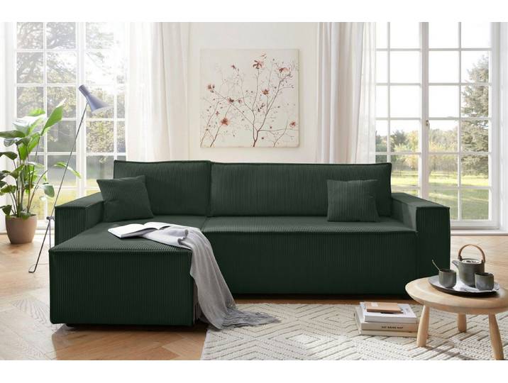 OTTO home Ecksofa CASSI L-Form, 241cm - OTTO. Verlässliche Qualität., Schlaffunktion (133/200), Bettkasten, auch in Cord
