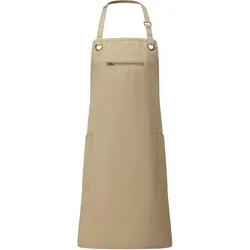 Premier Workwear, Kochschürze, 'Barley' Contrast Stitch Sustainable Bib Apron (One Size)