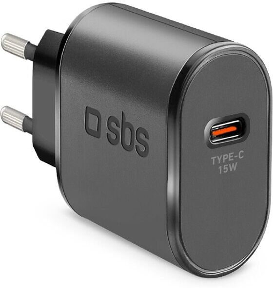 CARREGADOR TELEMÓVEL SBS USB-C 15W PRETO