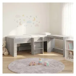 vidaXL, Bett, Bettgestell Schreibtisch Kombination (90 x 200 cm)