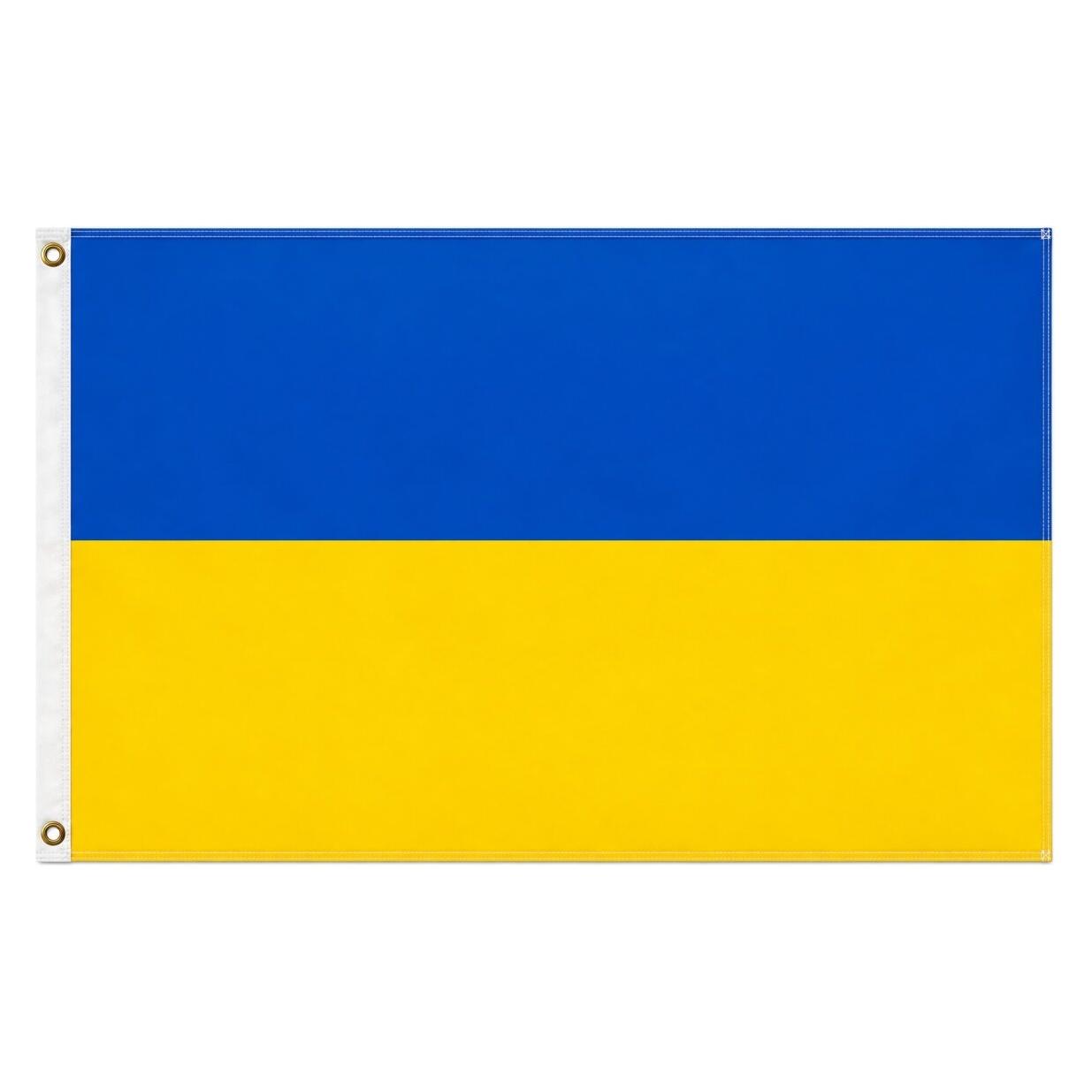 trends4cents Flagge Ukraine 90 x 150 cm Fahne mit 2 Ösen 100g/m² Stoffgewicht (90 x 150 cm) (32195082)