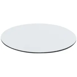 10x Runde Untersetzer aus Polyester mit rutschfester Silikonbasis.