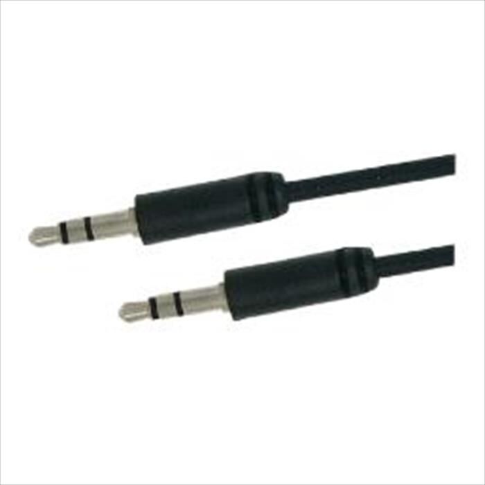 GBC Cavo Audio Stereo Spina Jack 3,5mm / Spina Jack 3,-nero
