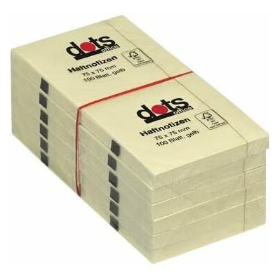 Dots Haftnotizen Standard gelb 12 Blöcke (75 x 75 mm) (221940)