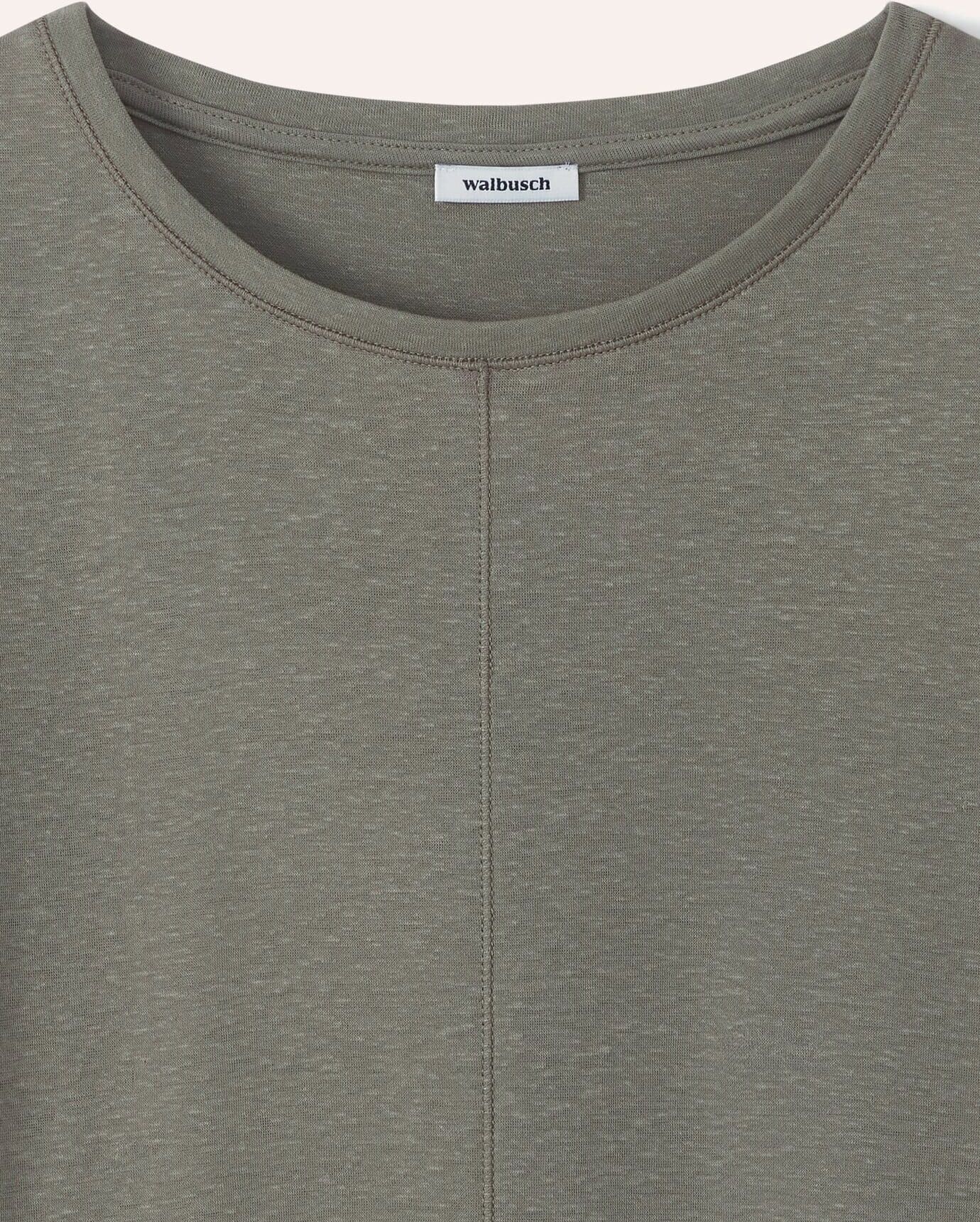 Walbusch Kimonoshirt Leinenmix, normale Größen, Farbe Grün, 38, luftige Leinenmischung glatter durch Baumwolle Damen