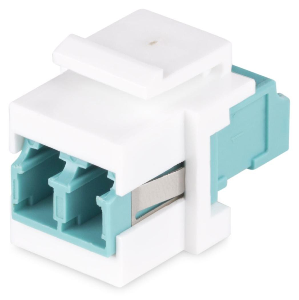 StarTech.com LC naar LC vezelkoppelaar, LC/UPC keystone connector voor patchpanel, single-mode en multi-mode, LC naar LC dubbel (DMFKSLCLCCOUPLER)