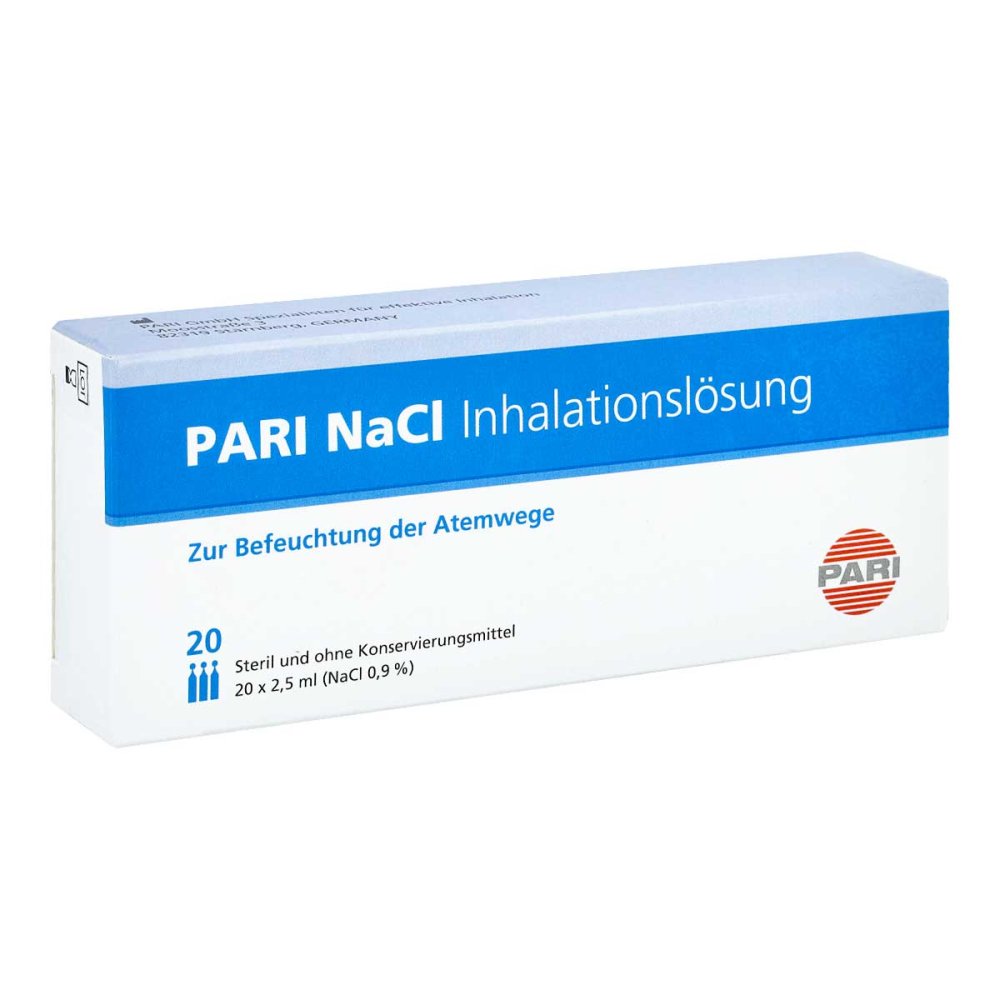 Pari GmbH Pharma -und Apothekenservice Pari Nacl Inhalationslösung Ampullen 03109789