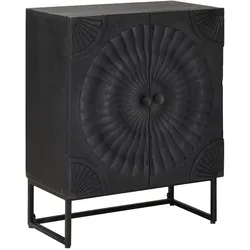vidaXL Sideboard Schwarz 55 x 30 x 70 cm
