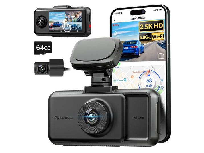 Redtiger Dashcam A6 - 1 pièce