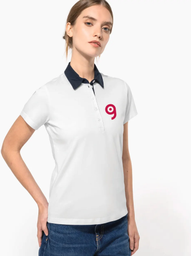 Polo jersey donna bicolore Personalizzate o neutre Kariban