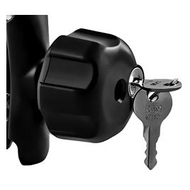 RAM Mounts KNOB W LOCK 1/4Inch-20 STEEL (RAM-KNOB3LSU)