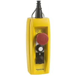 Schneider Electric XACB2201 Hängetaster XAC-B, 2 Drucktaster 1 Not-Halt/Not-Aus-Taster