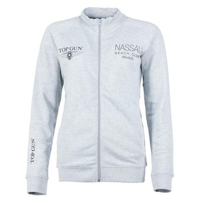 Sweater TOP GUN "NB20122", Herren, Gr. 48S, grau, Obermaterial: 90% Baumwolle, 10% Viskose, Sweatshirts Sweater