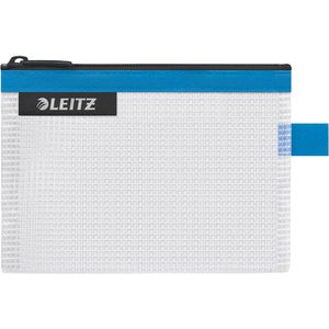 Leitz Reißverschlussbeutel 4024, WOW Traveller S, A6, Zip-Beutel, blau / transparent, EVA-Folie, 1 Fach