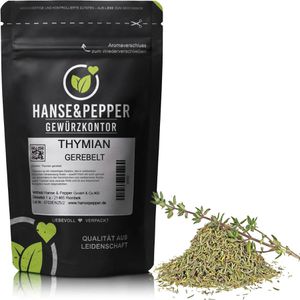 Hanse&Pepper Thymian Premium Qualität, getrocknet & gerebelt, im wiederverschließbaren Beutel, 100 g