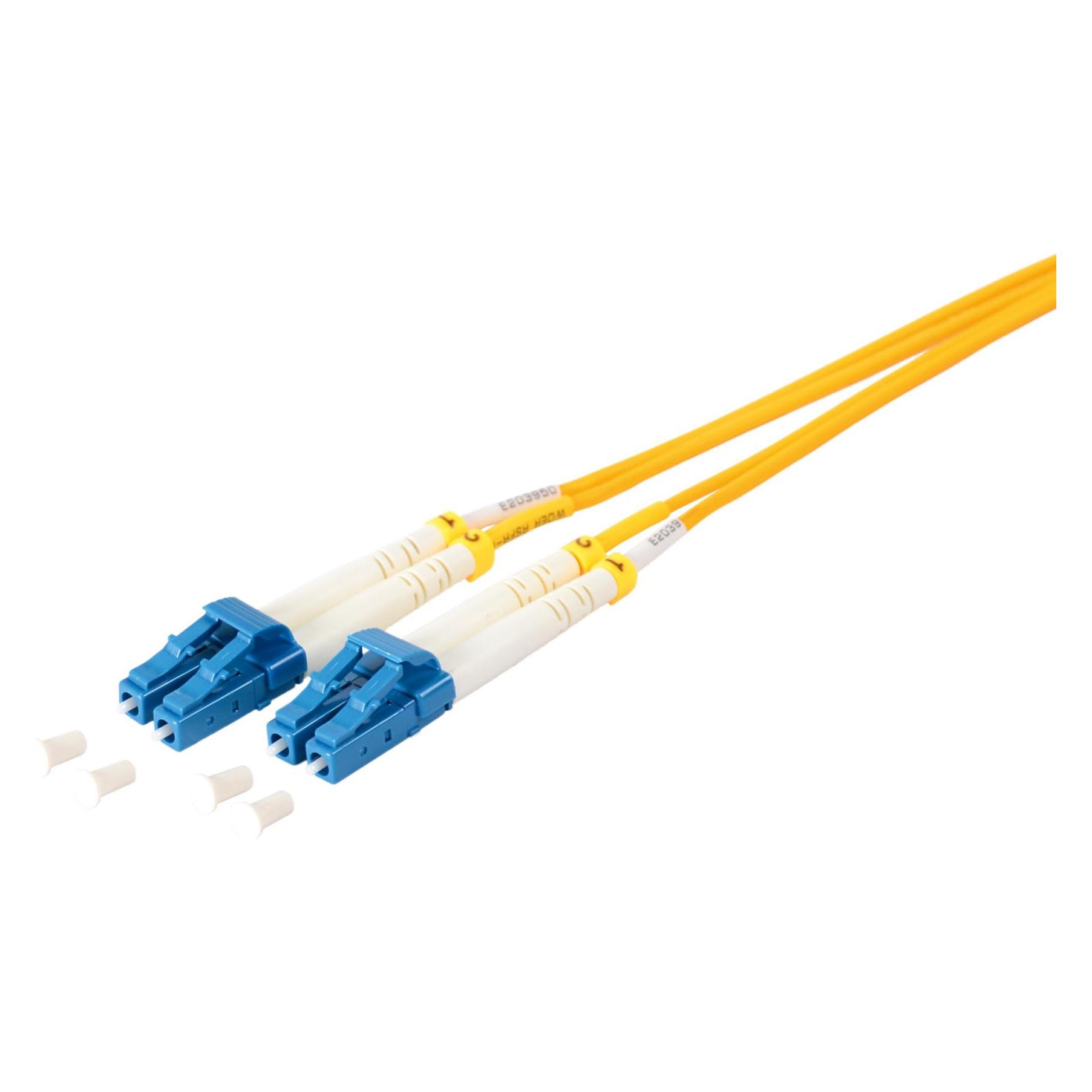 Shiverpeaks S/CONN maximum connectivity LWL-Duplex Patchkabel LC/LC 9/125µ, OS1/OS2, gelb 1,0m (1 m) (77801)