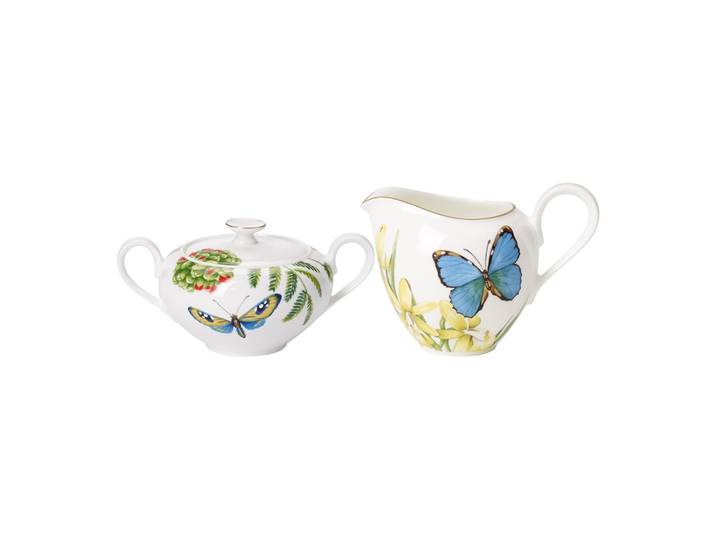 Milch- und Zuckerset VILLEROY & BOCH Milch- und Zucker-Set Amazonia Anmut 2er Set bunt , bunt, 2, Porzellan, Geschirr-Sets, Milch- und Zuckerset, Spülmaschinenfest