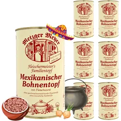 Metzger Meyer Mexikanischer Bohneneintopf mit Fleischwurst 6 x 1,2L