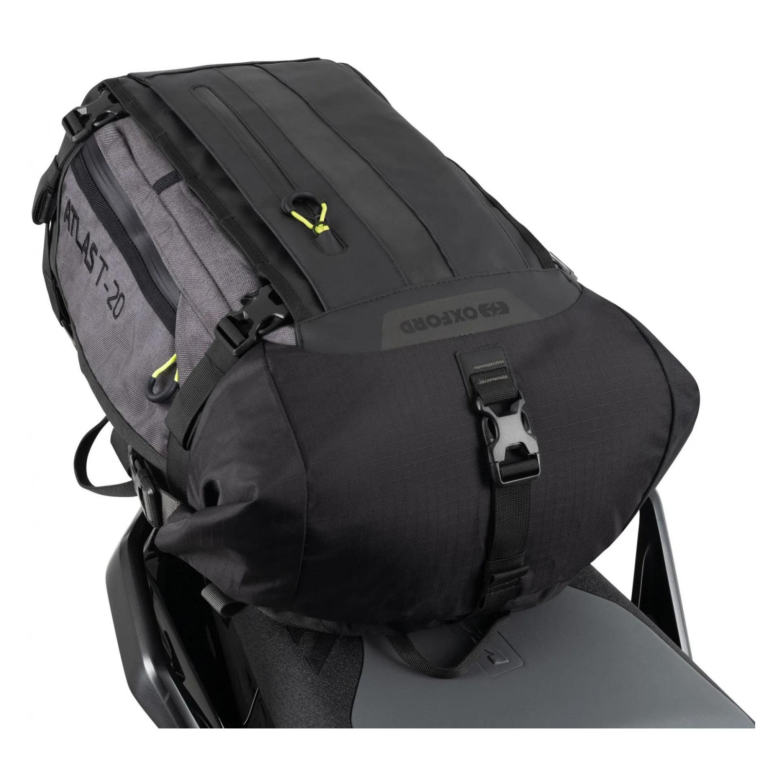 Oxford Atlas T-20 Advanced Tourpack Modulares Motorradgepäck, 20 l, Anthrazit/Schwarz (20 l) (OL00102)