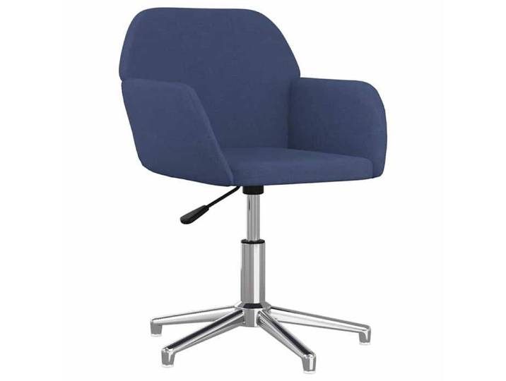 Magnifique Chaise pivotante de bureau Bleu Tissu poids: 7.85kg LL3570