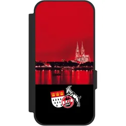 Nivocase Klapphülle für Google Pixel 10a Handyhülle aus Kunst Leder NIVOflip schwarz 1. FC Köln Offizielles (Google Pixel 10a), Smartphone Hülle, Schwarz