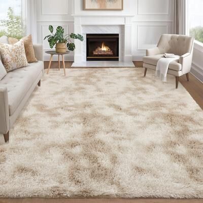 Garvee Modern Shag Fluffy Area Rug