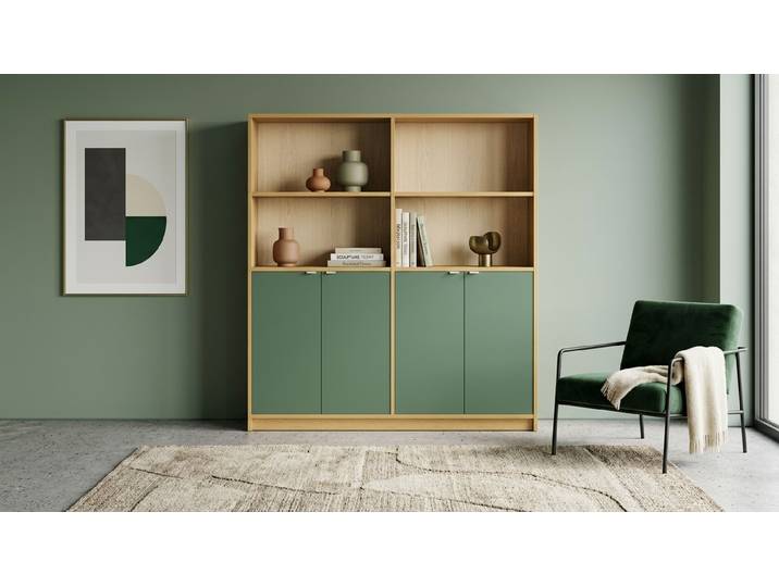 Regal aus Echtholz - Holzregal mit vielen Optionen Echtholz Furnier Eiche geölt