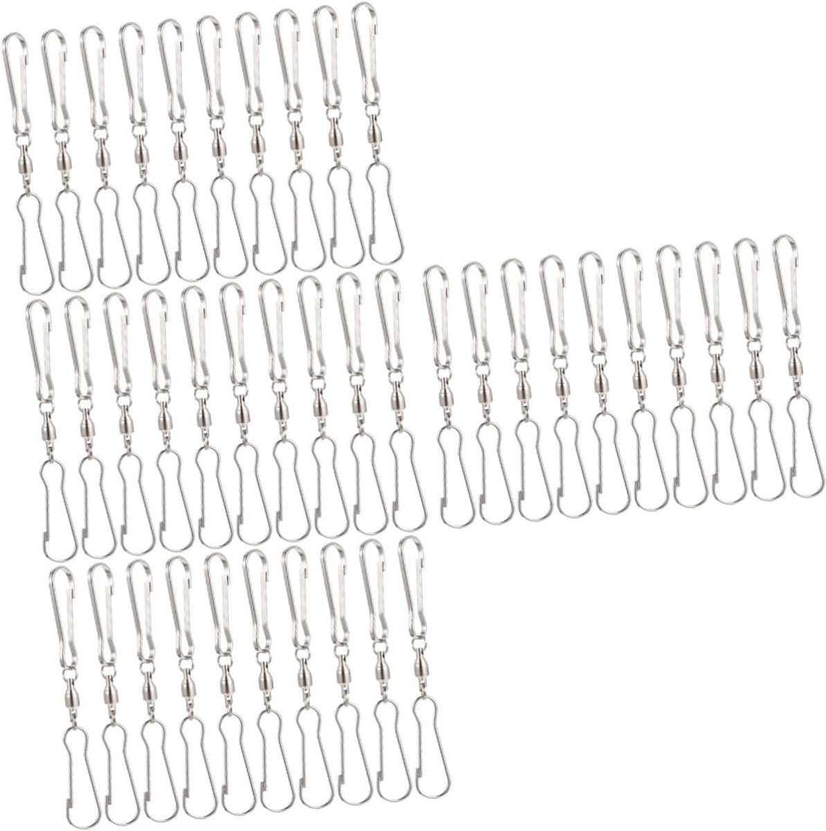 40 stuks Zilveren Draaibare Decoratie Clips met 360 Graden Rotatie voor Buiten Decoratie