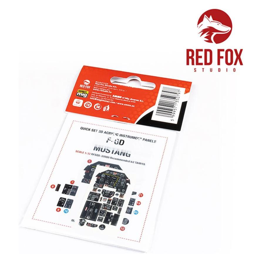 Red Fox 1/32 F-6D Mustang (for Tamiya kit) (RFSQS-32080)
