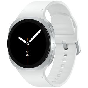 Samsung Smartwatch Galaxy Watch8 EU GPS, 40 mm, S/M, NFC, EKG, Aluminium, silber, weiß