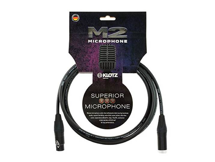 Klotz M2 XLR female/XLR male neutrik 10m zwart