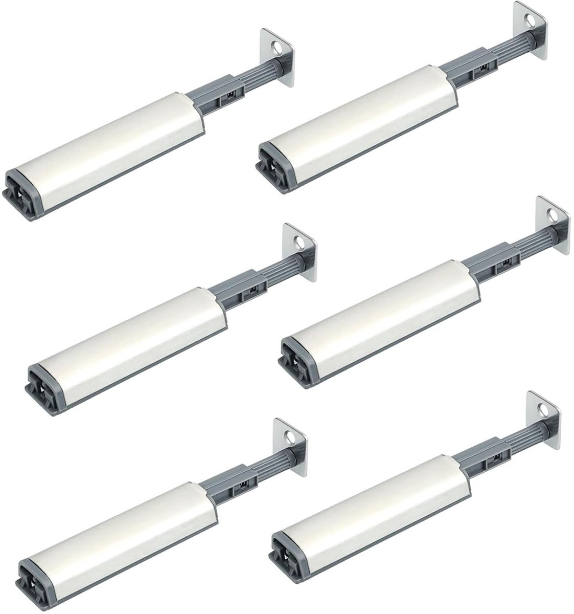 Set van 6 magnetische vergrendelingen voor kastdeuren, lades en meubels met druksysteem