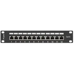 Lanberg PPF6-9012-B Patch Panel, Server Zubehör, Schwarz