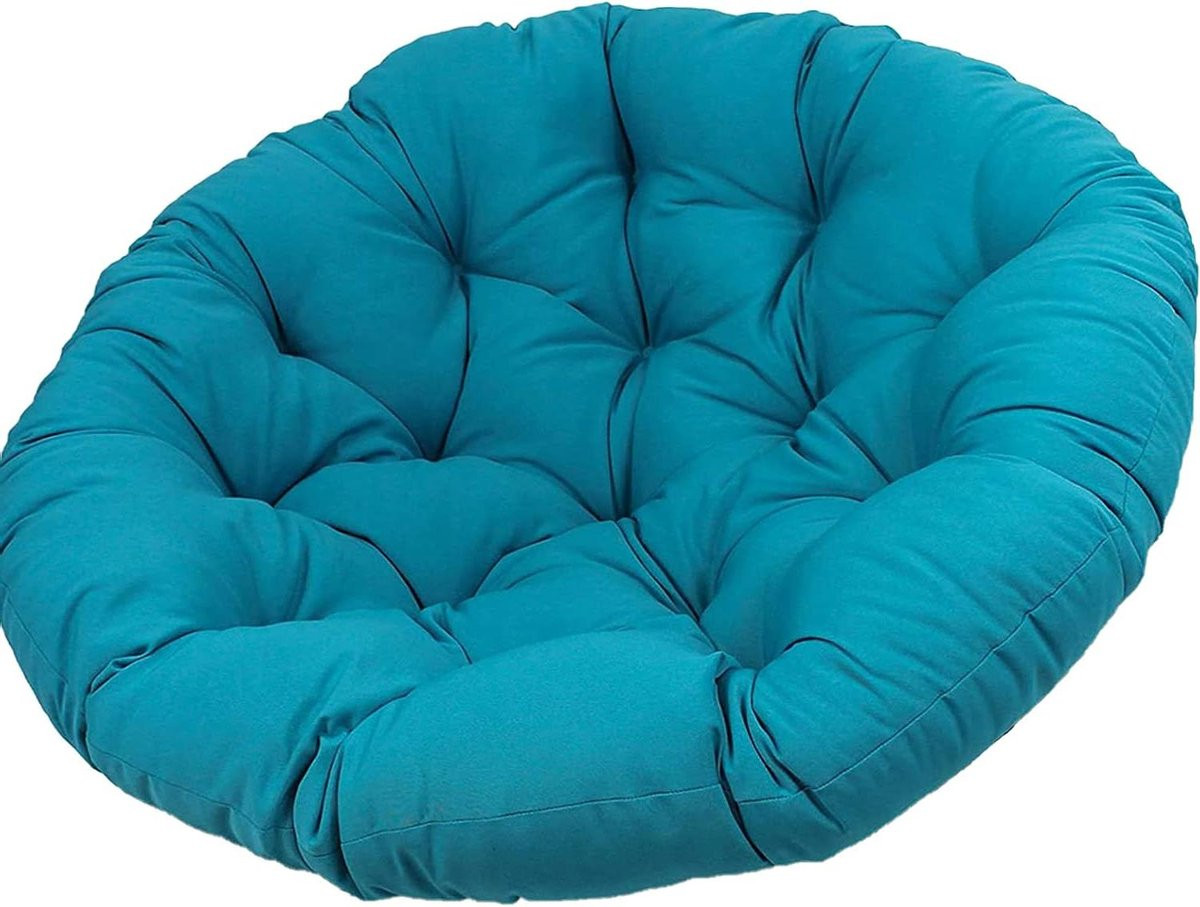 Grijs Hangmat Stoel Kussen voor Volwassenen - Extra Dik - Diameter: 100 cm