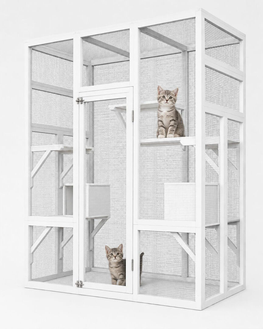 Borough Wharf Cat White 178cm H X 160cm W X 82cm L