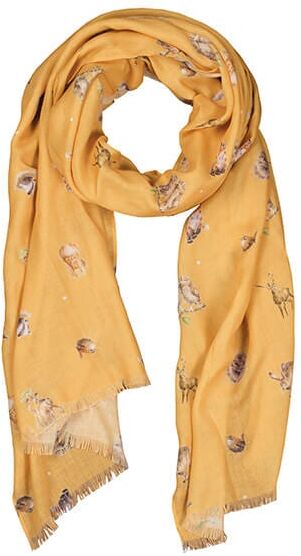 Wrendale Designs Woodlanders Mustard Scarf