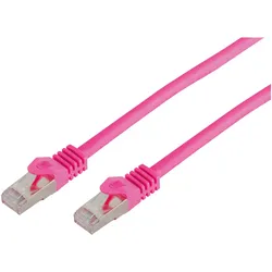 Shiverpeaks RJ45 Patchkabel S/FTP PIMFCat.7 Rohkabel magenta 30,0m (S/FTP, CAT7, 30 m), Netzwerkkabel