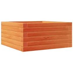 vidaXL Pflanzkübel Wachsbraun 50x50x23 cm Massivholz Kiefer